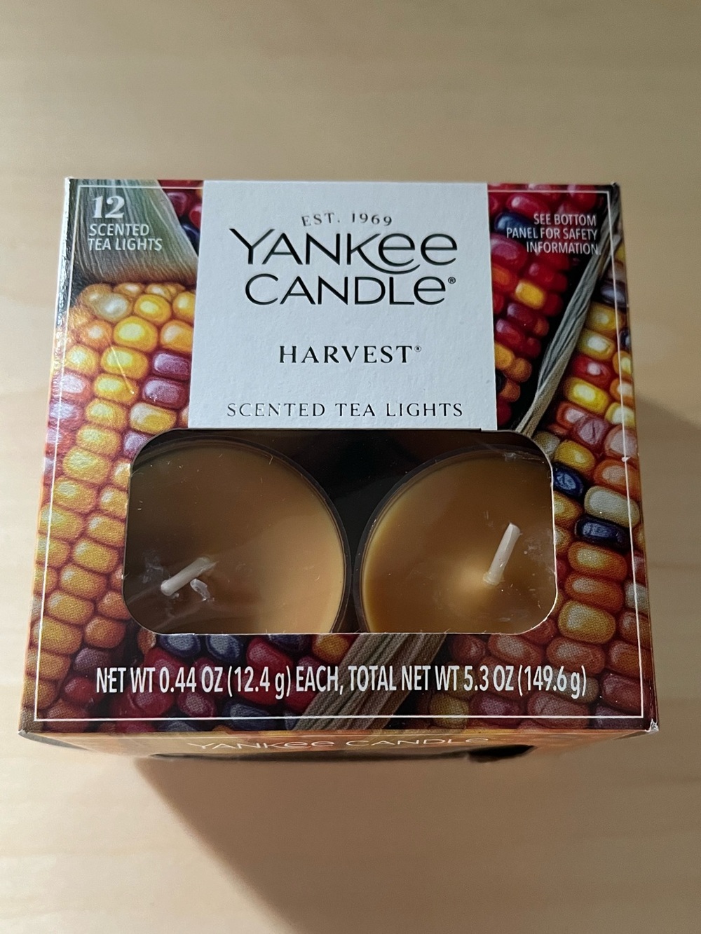 Yankee Candle Harvest Tea Light Candles 12 Per Box New